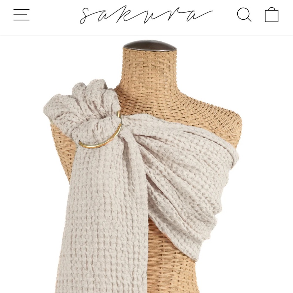 Sakura Linen Gray/Light Blue